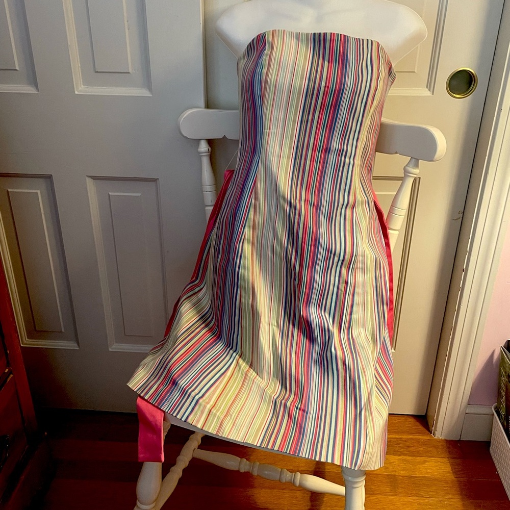 Robin Jordan Colorful Striped Dress